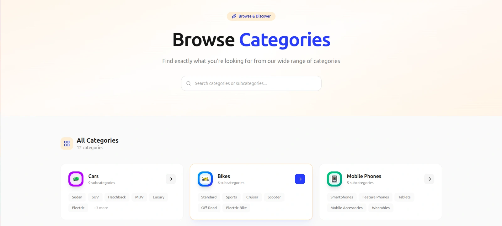 Postn Categories Page
