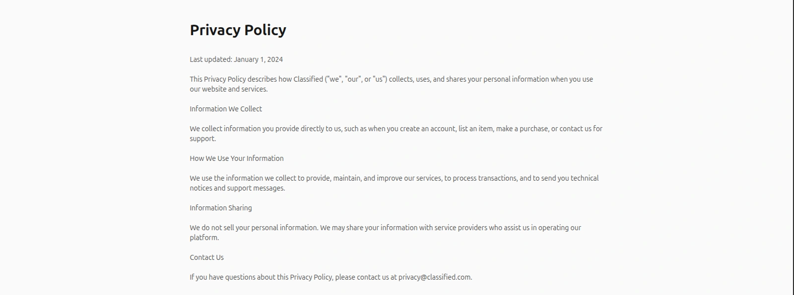 Postn Privacy Policy Page